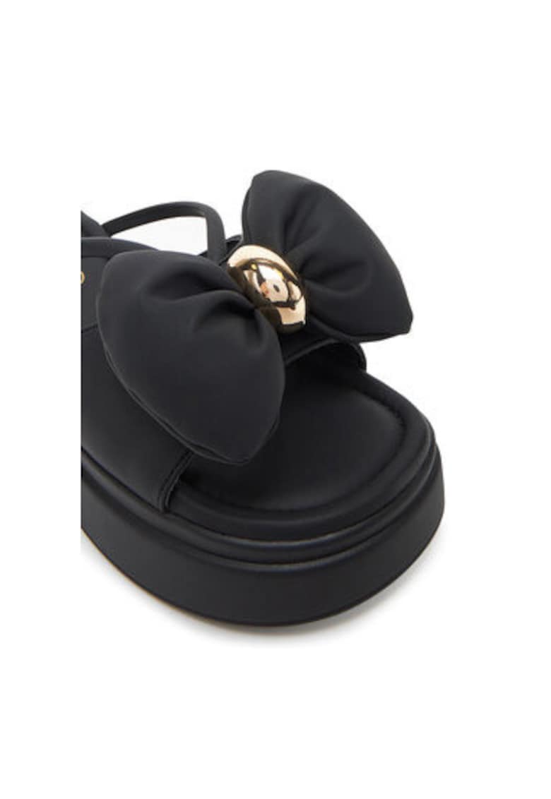 Oferte la Slapi dama - RR2N4121 -  Piele ecologica - Negru