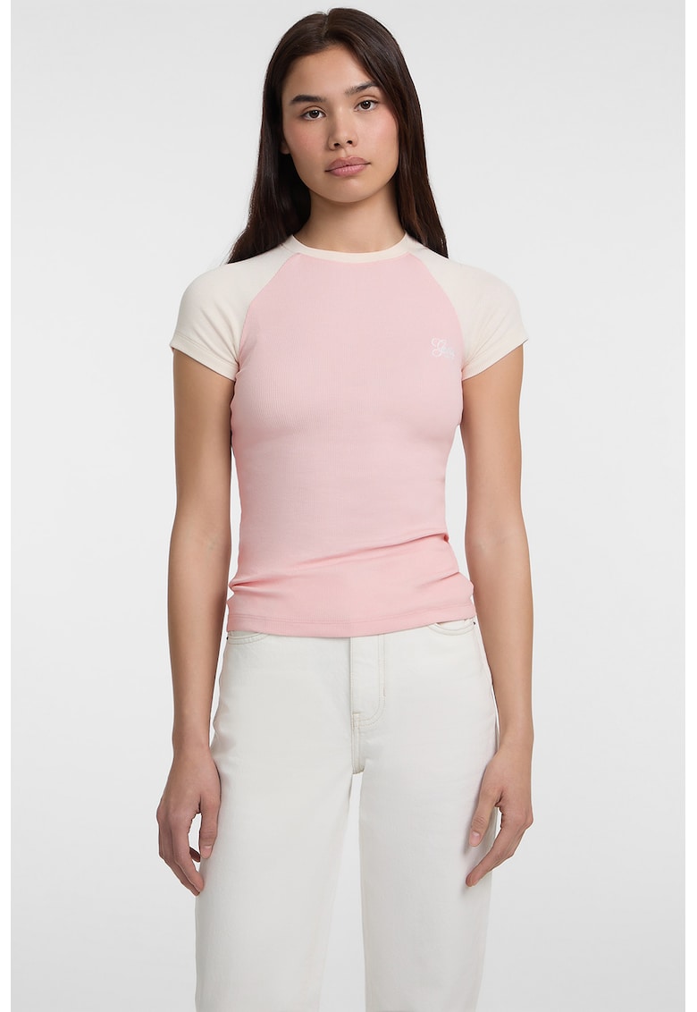 Oferte la Tricou uni din amestec de bumbac - Roz deschis