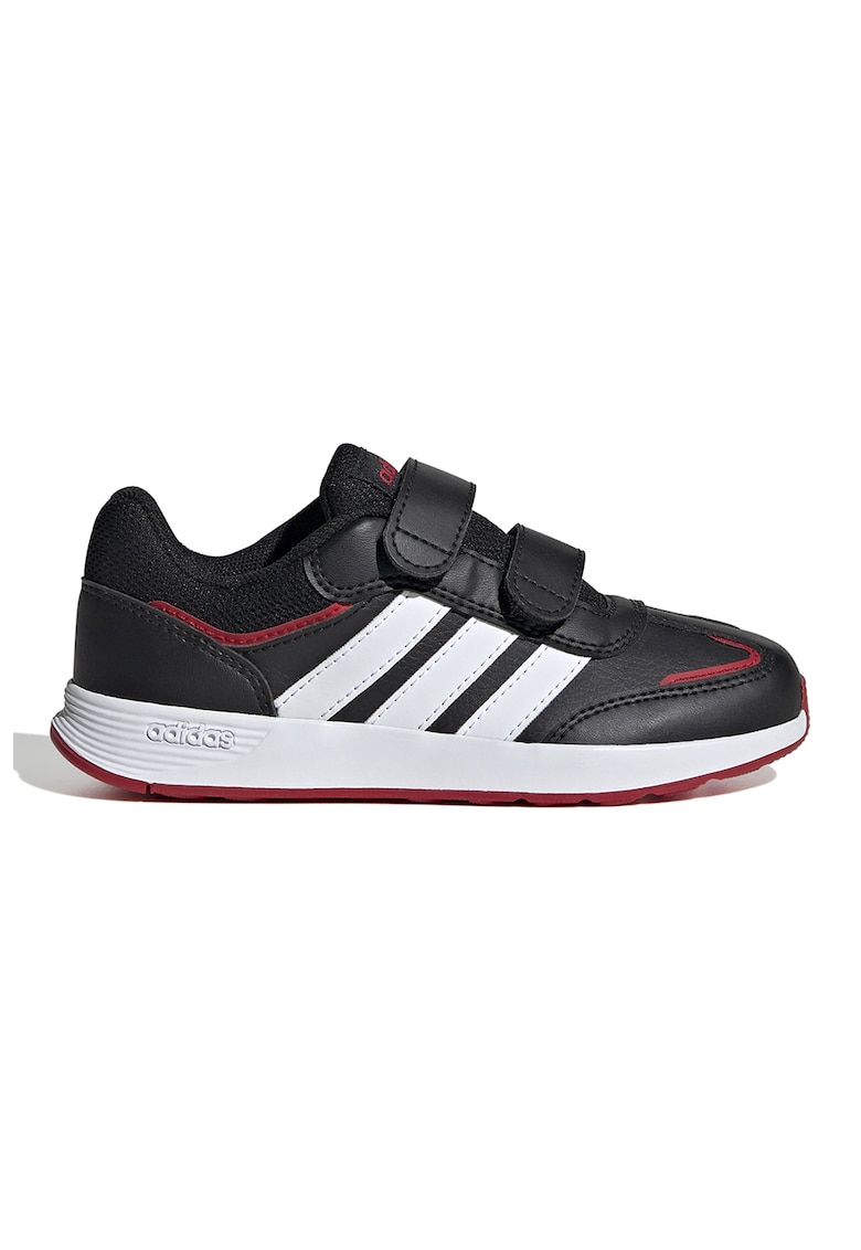Oferte la Pantofi sport Tensaur Switch de piele ecologica cu velcro - Rosu/Alb/Negru