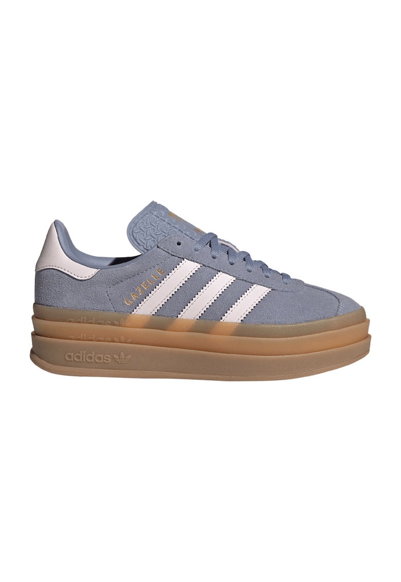 Oferte la Pantofi sport Gazelle Bold din piele intoarsa cu talpa flatform - Lila/Roz pal
