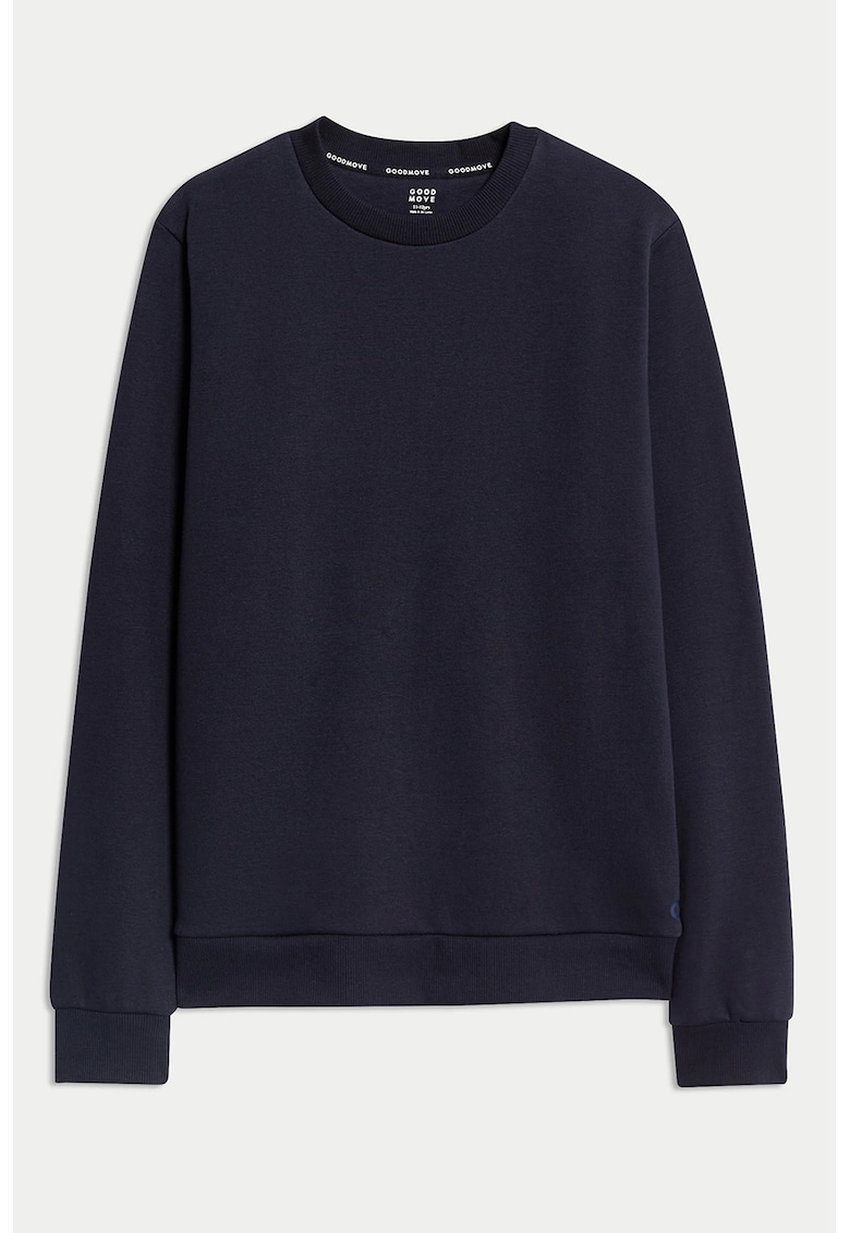 Oferte la Bluza uni de trening cu decolteu la baza gatului - Albastru ultramarin