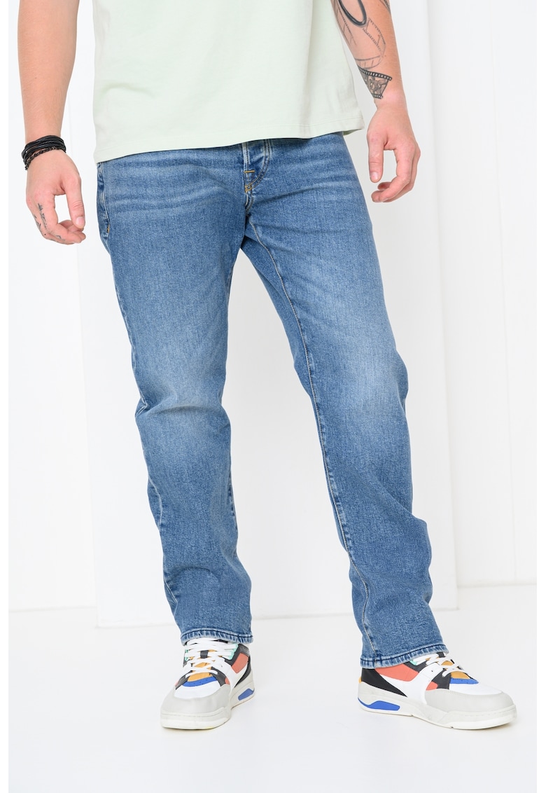 Oferte la Blugi drepti The Zee - Albastru melange