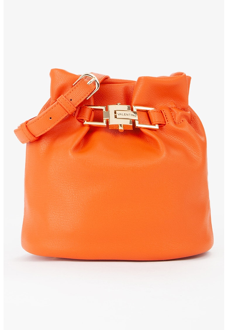 Oferte la Geanta crossbody de piele ecologica Fedora Re - Portocaliu mandarina