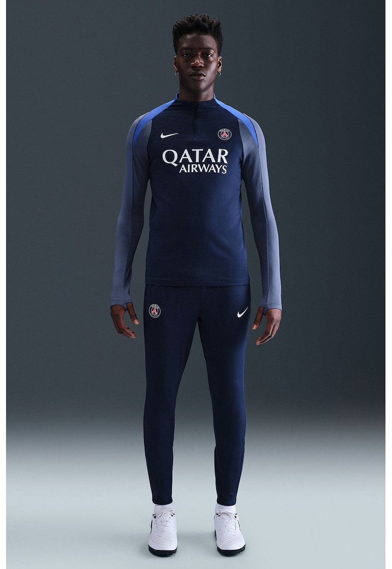 Oferte la Bluza cu tehnologie Dri-FIT - pentru fotbal Paris Saint-Germain - Alb/Albastru prafuit/Bleumarin