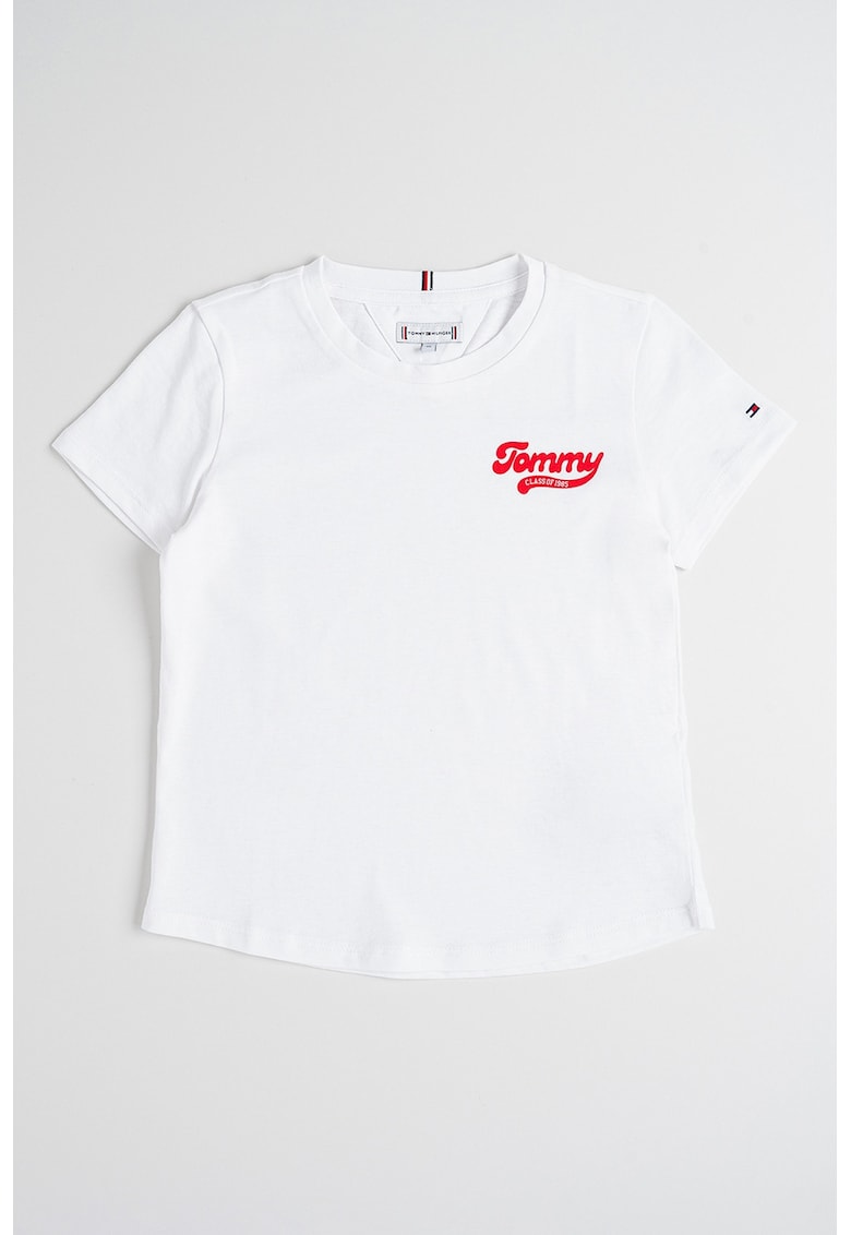 Oferte la Tricou din amestec de bumbac cu logo - Alb optic