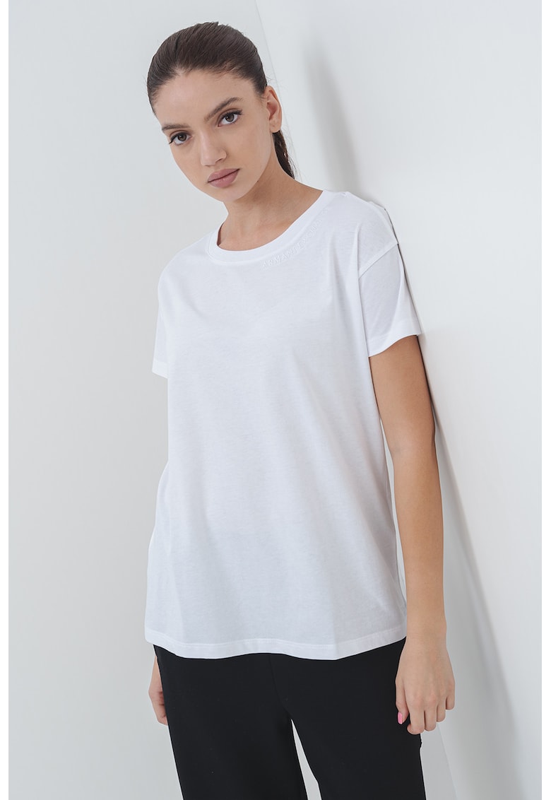 Oferte la Tricou lejer din bumbac - Alb