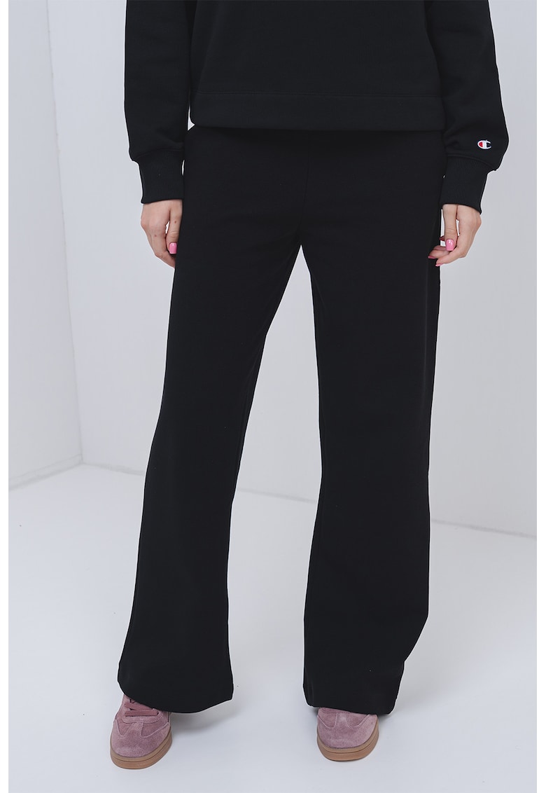 Oferte la Pantaloni de trening relaxed-fit din amestec de bumbac - Negru