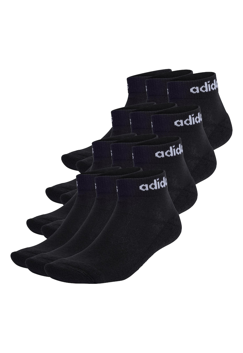 Oferte la Set de sosete unisex pana la glezna -12 perechi - Negru