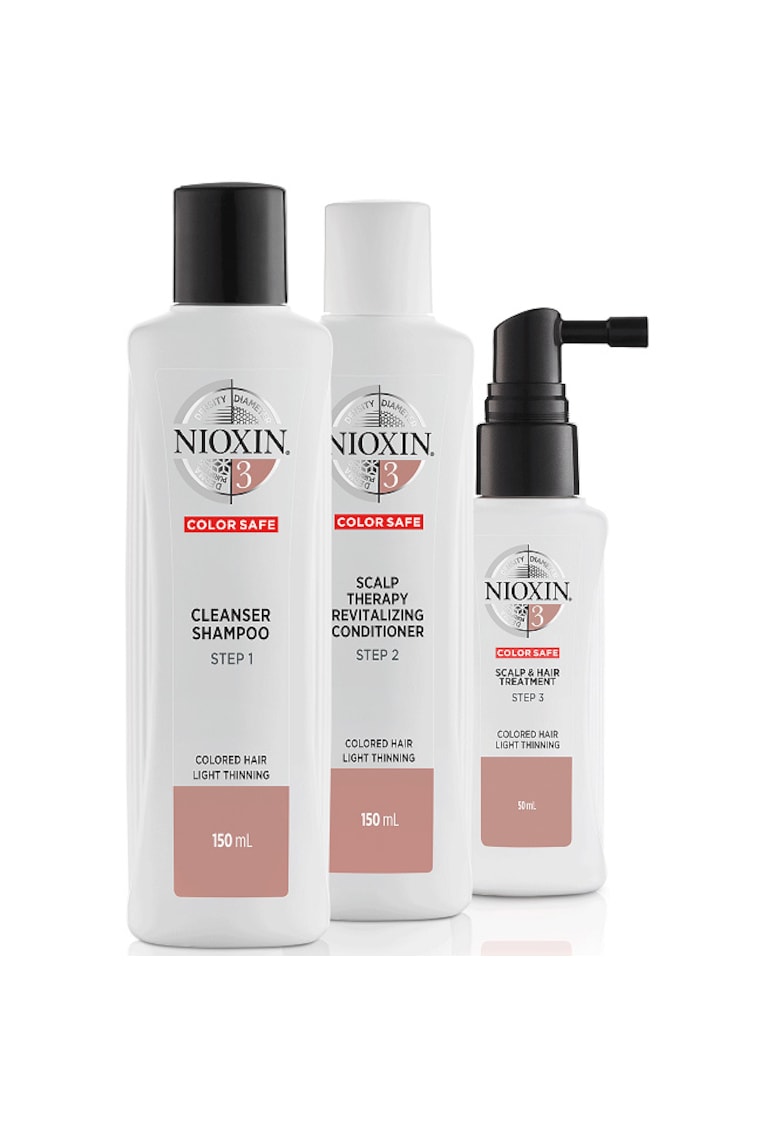 Oferte la Kit impotriva caderii parului vopsit  System 3 - 150 ml+150 ml+50 ml