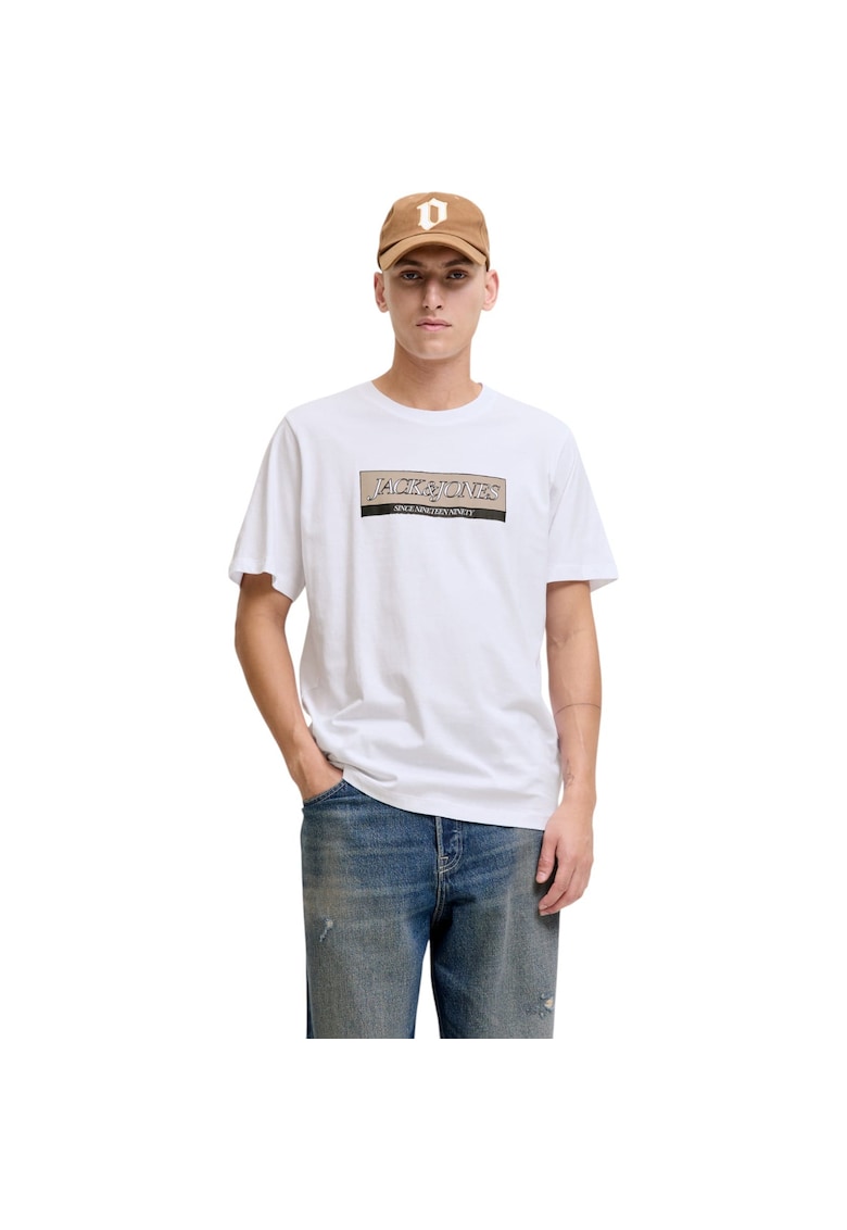 Oferte la Tricou JACK &JONES Inwood Block Branding 50177 - Alb