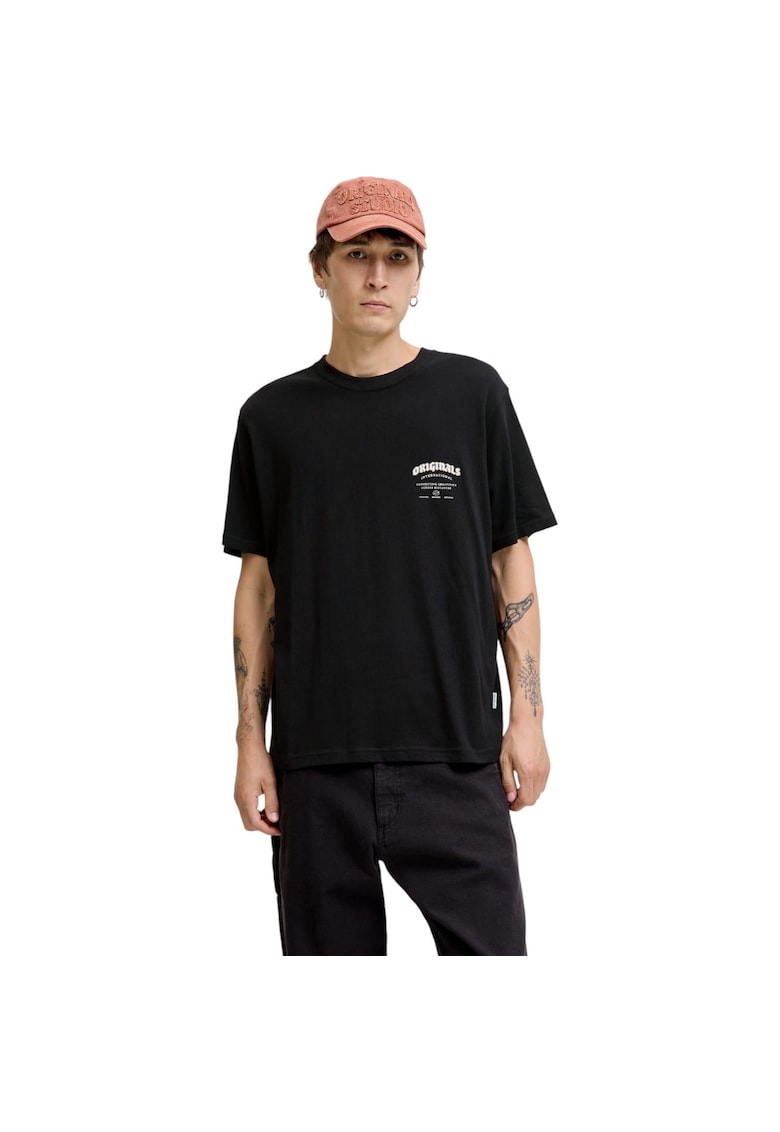 Oferte la Tricou JACK &JONES Meadows Typo 50203 - Negru