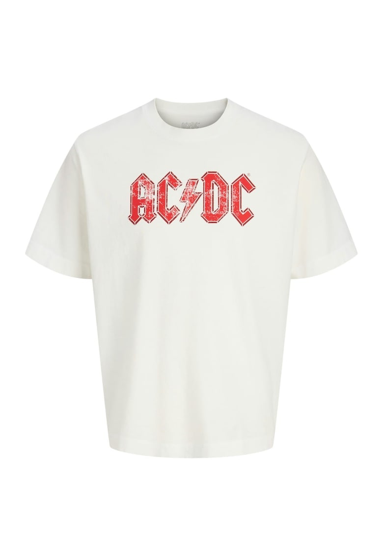 Oferte la Tricou JACK &JONES AC DC Crew Neck 50198 - Alb