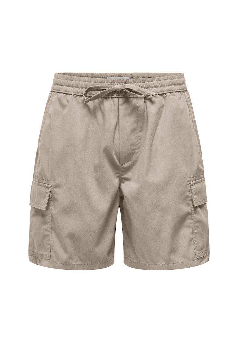 Oferte la Pantaloni scurti sport barbati  Sons - 22034462 - Bumbac/Poliester - 54697 - Bej