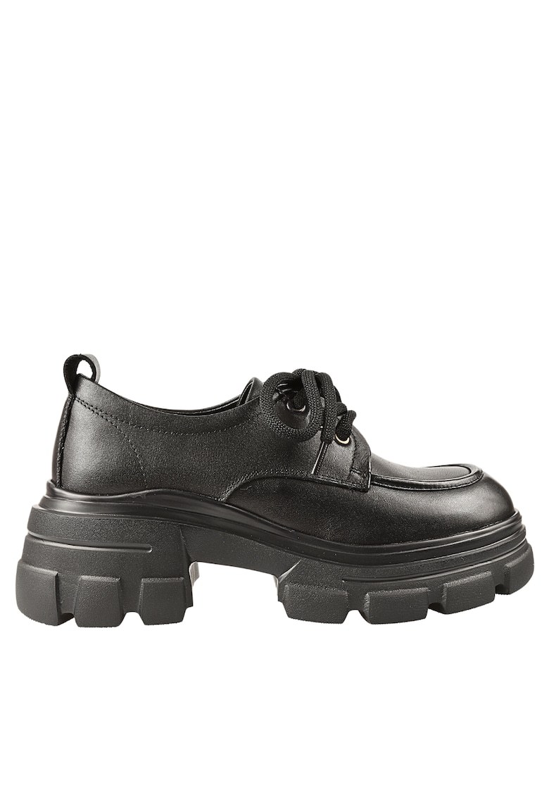 Oferte la Pantofi casual - dama -  KM 1606 negru - piele naturala - Negru