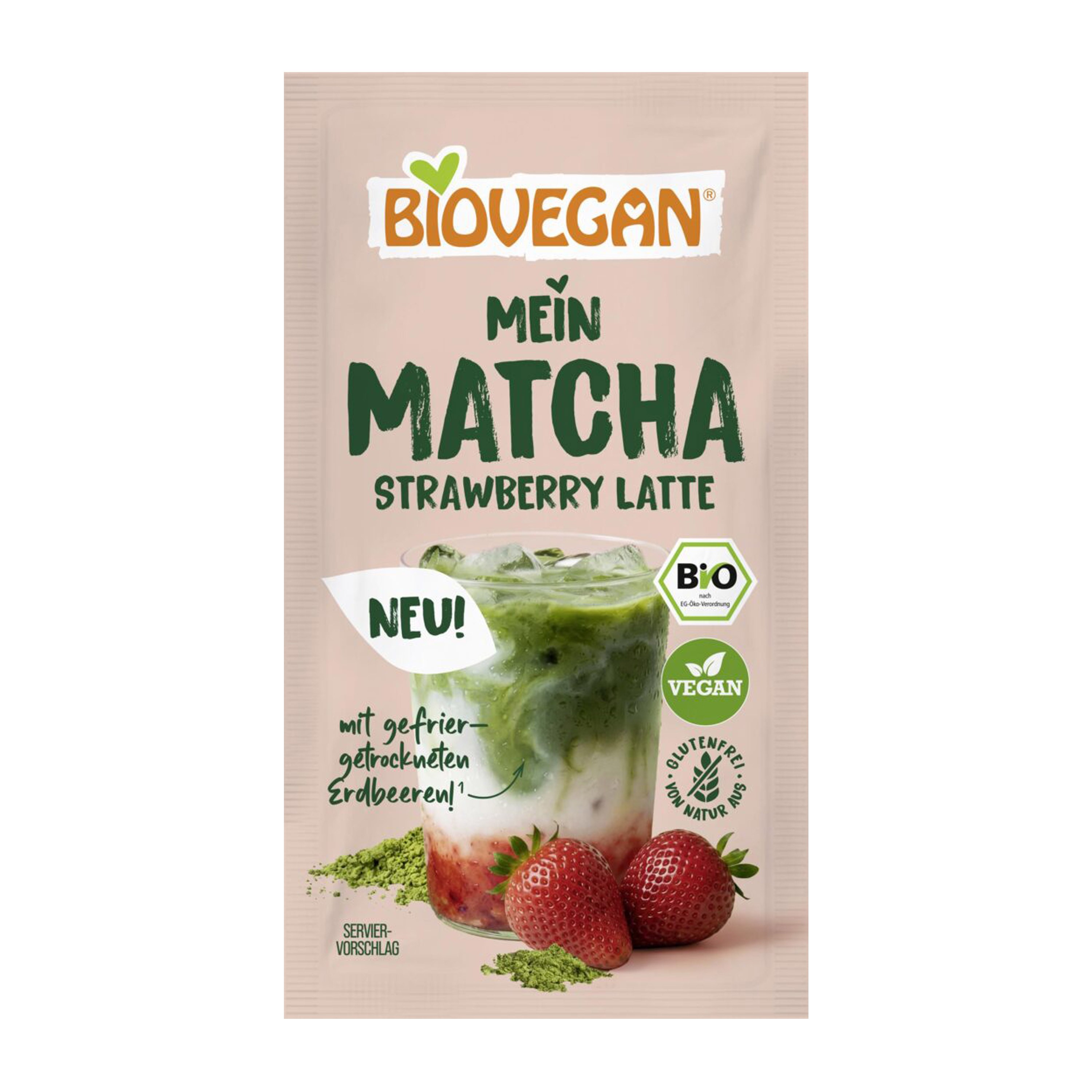Oferte la Latte bio cu matcha și căpșuni, 9g Biovegan