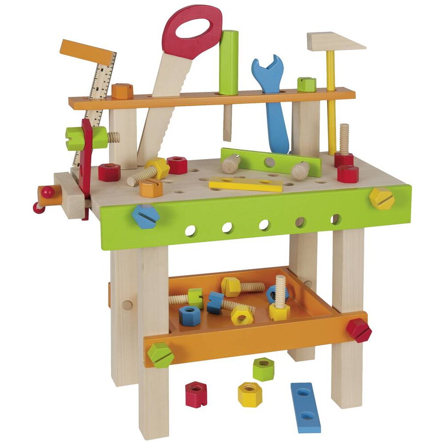 Oferte la Banc de Lucru pentru Copii 100001844 din Lemn 49 Piese Varsta 3 Ani+ Multicolor