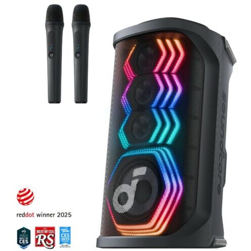 Oferte la Boxa Portabila Soundcore Rave 3S (A31A3012) Bluetooth 5.4 2 Microfoane Wireless AUX USB-C IPX4 200W Negru