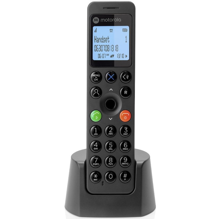 Oferte la Telefon Fara Fir DOT201 Afisaj LCD Agenda 100 Contacte Negru