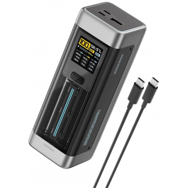 Oferte la Baterie Externa 25000mAh 210W QC + PD 1 x USB-A - 2 x USB-C Negru