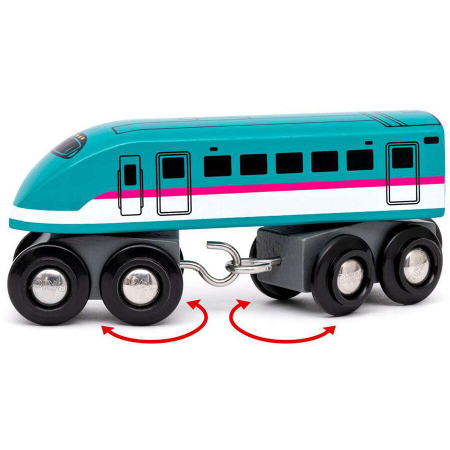 Oferte la BRIO World World - Trains of the World Shinkansen E5 Hayabusa Train, Toy Vehicle