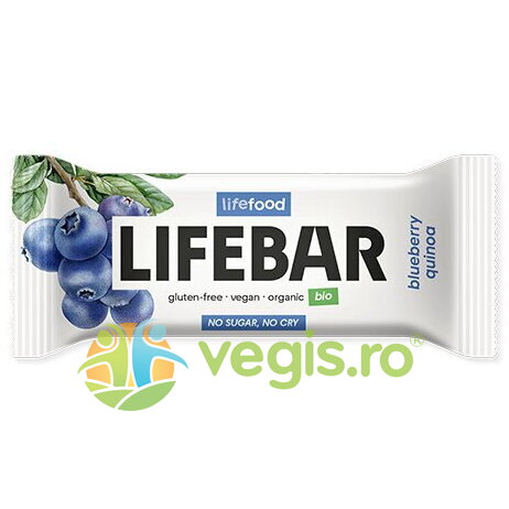 Oferte la Baton cu Afine si Quinoa fara Zahar Adaugat Ecologic/Bio 40g