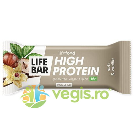 Oferte la Baton Proteic cu Nuci si Vanilie Ecologic/Bio 40g
