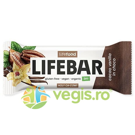 Oferte la Baton cu Cacao si Vanilie Invelit in Ciocolata Ecologic/Bio 40g