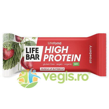 Oferte la Baton Proteic cu Capsuni Ecologic/Bio 40g