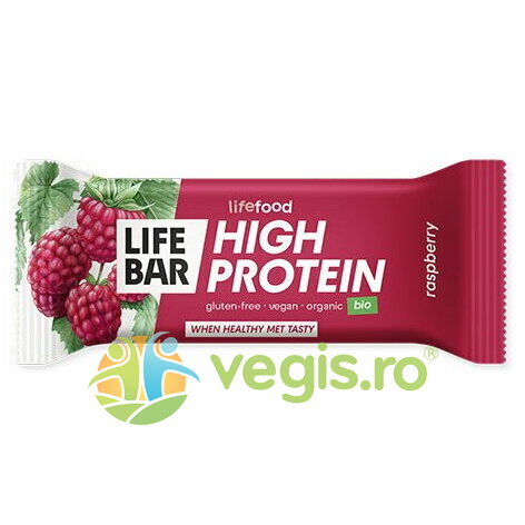 Oferte la Baton Proteic cu Zmeura Ecologic/Bio 40g