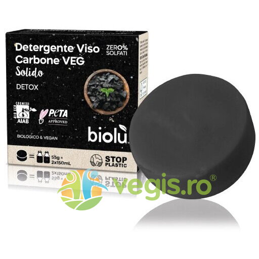 Oferte la Gel de Curatare Solid pentru Fata cu Carbune Activ Bio 55g
