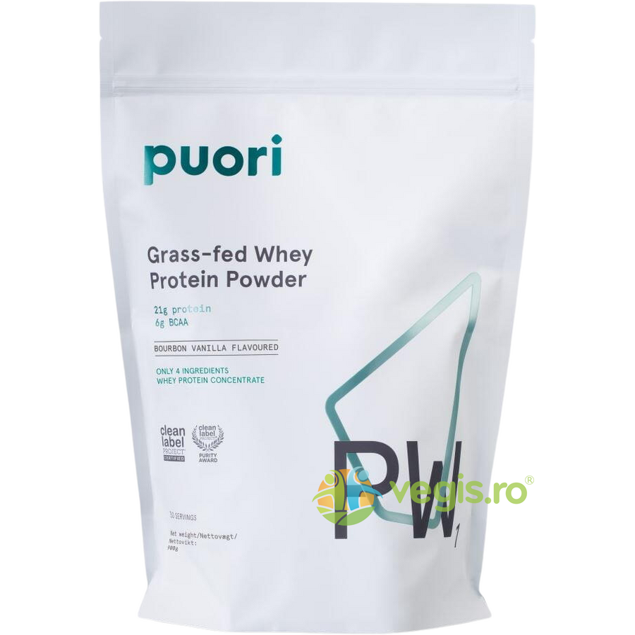 Oferte la Puori PW1 Concentrat Proteic din Zer 80% cu Aroma de Vanilie 900g