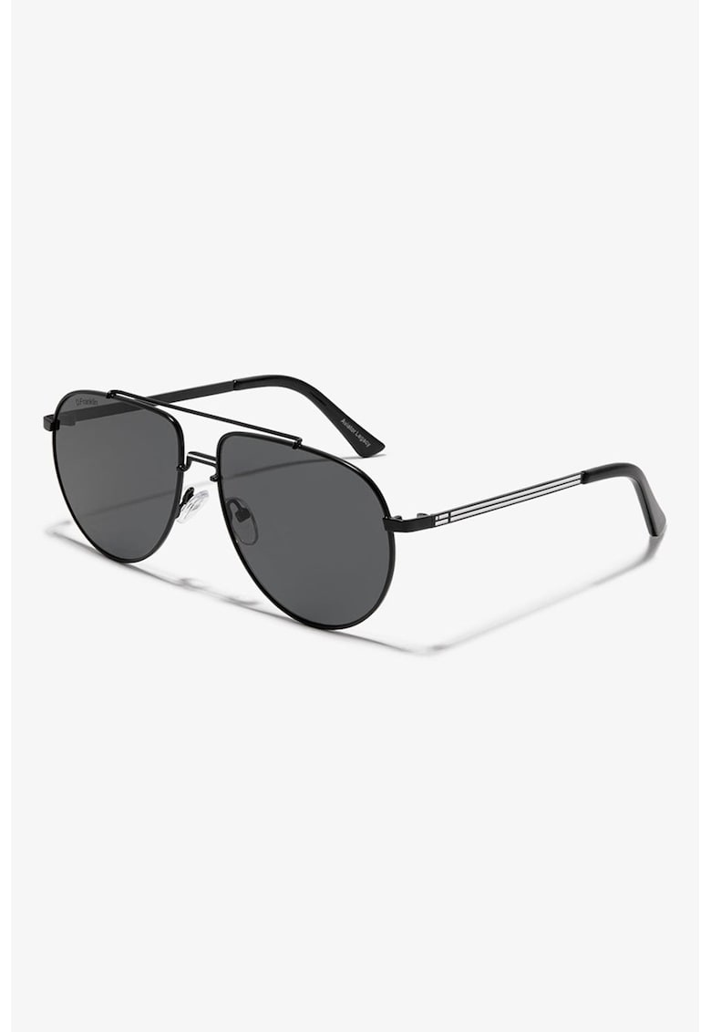 Oferte la Ochelari de soare aviator unisex - Alb/Negru