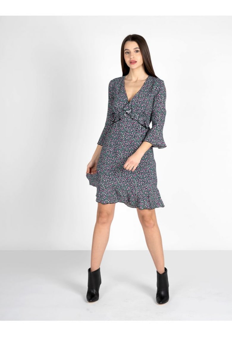 Oferte la Rochie evazata cu imprimeu floral -