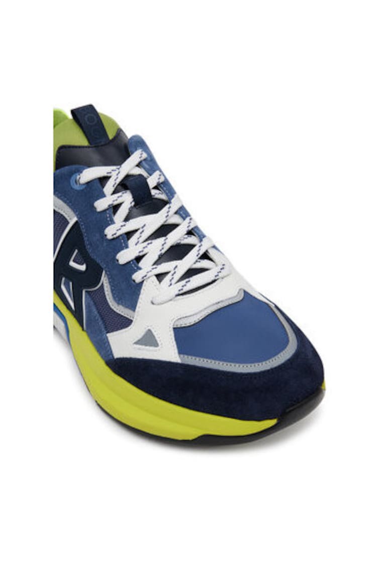 Oferte la Pantofi sport barbati - 12522505 -  Piele naturala - Bleumarin - Bleumarin