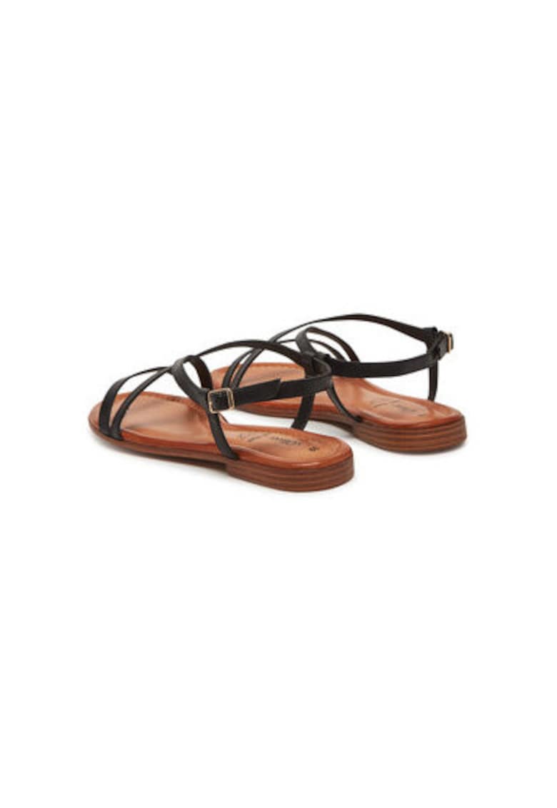 Oferte la Sandale dama - 5-28145-44 001 - S Oliver - Piele naturala - Negru