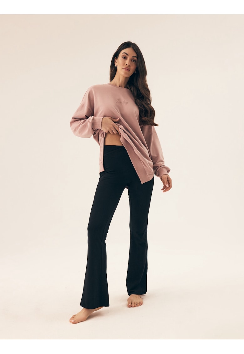 Oferte la Pantaloni dama  negru - bumbac - fara inchidere