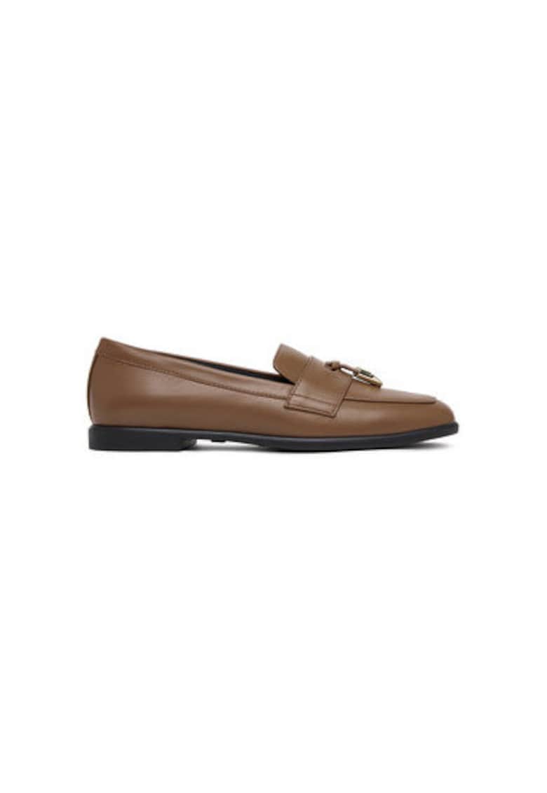 Oferte la Mocasini din piele naturala - Maro