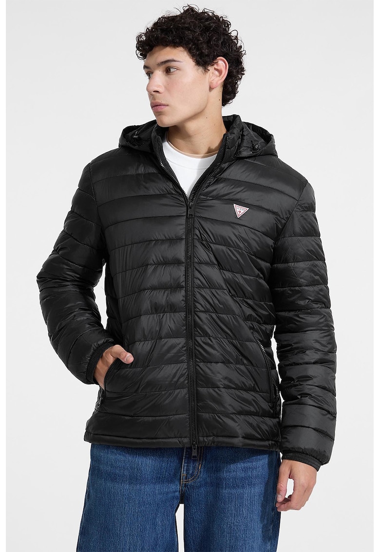 Oferte la Geaca cu gluga detasabila - Negru