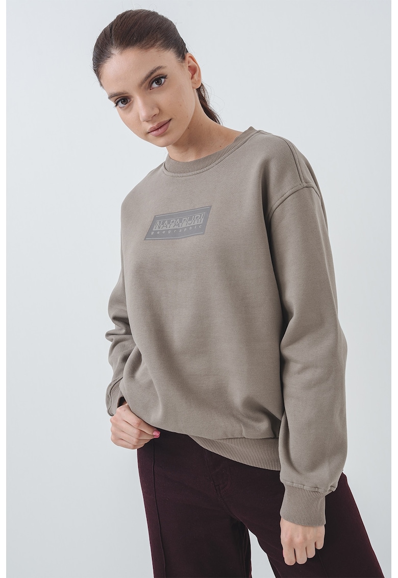 Oferte la Bluza de trening relaxed-fit cu logo - Kaki