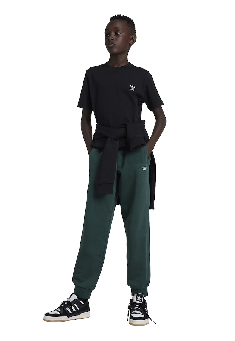 Oferte la Tricou regular fit cu decolteu la baza gatului - Alb/Negru