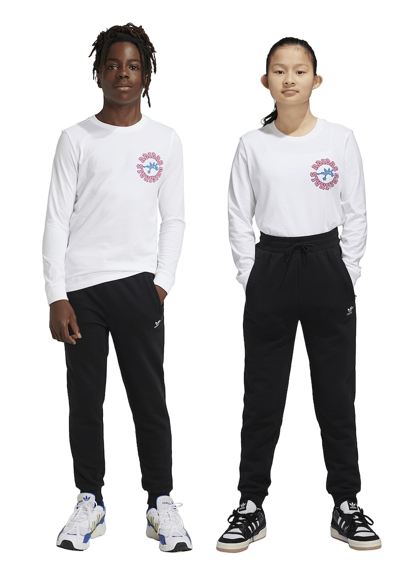 Oferte la Pantaloni de trening regular fit cu snur de ajustare - Negru