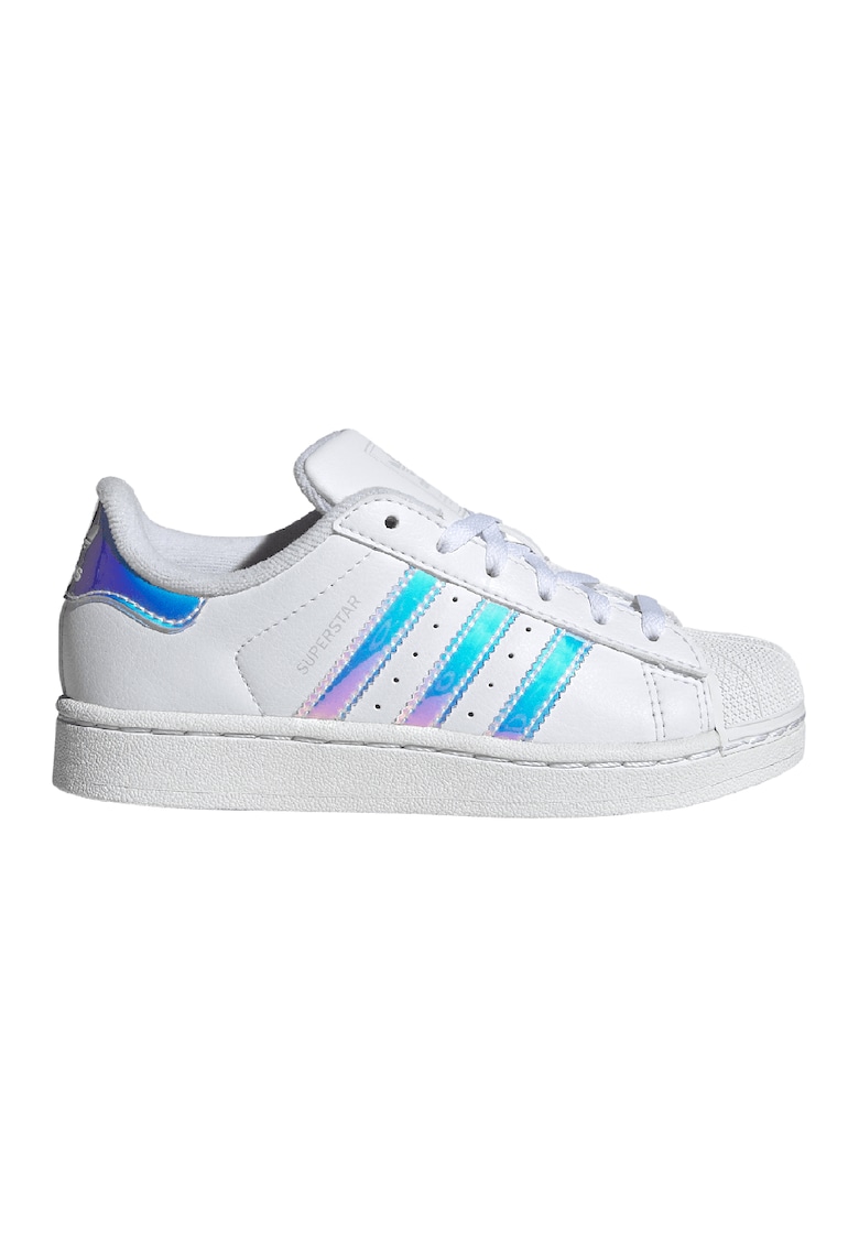 Oferte la Pantofi sport cu detalii cu model holografic Superstar II - Alb optic/Albastru deschis