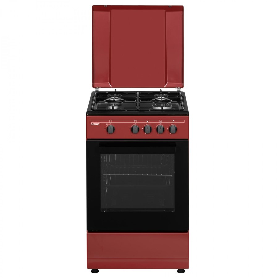 Oferte la Aragaz SM566APGS Gaz 4 arzatoare Burgundy Negru