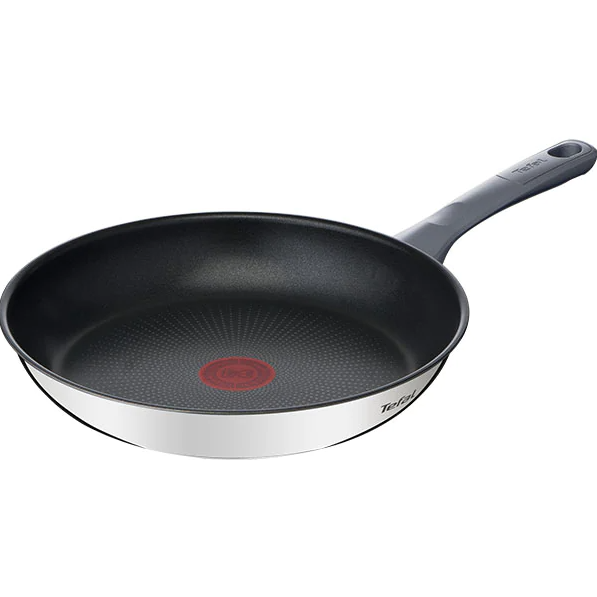 Oferte la Tigaie Daily Cook Invelis Antiaderent 100% Sigur Lunga Durata Thermo-Signal 28cm Inox Argintiu