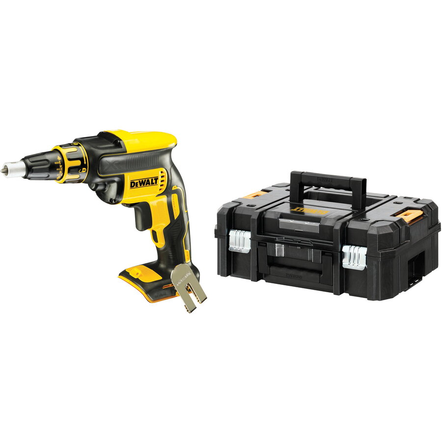 Oferte la Surubelnita DCF620NT Cordless Drywall Screwdriver, 18 Volt, Magazine Screwdriver, Yellow/Black, without Battery and Charger, in T STAK Box II