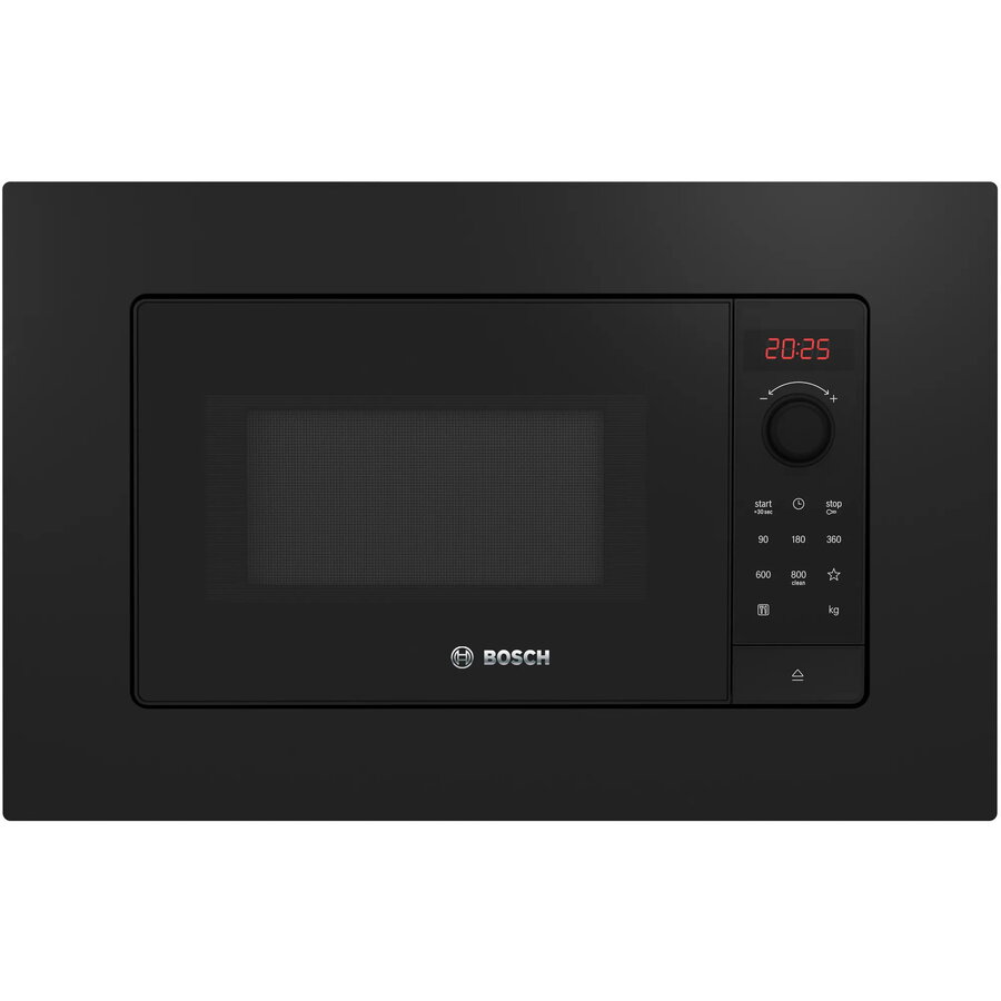 Oferte la Cuptor cu Microunde Incorporabil BFL623MB4 Capacitate 20L Afisaj LED Rosu 7 Programe Automate Iluminare Interioara 800W Negru