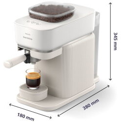Espressor cafea Baristina BAR300/00, espresso machine, white, 1550 watts