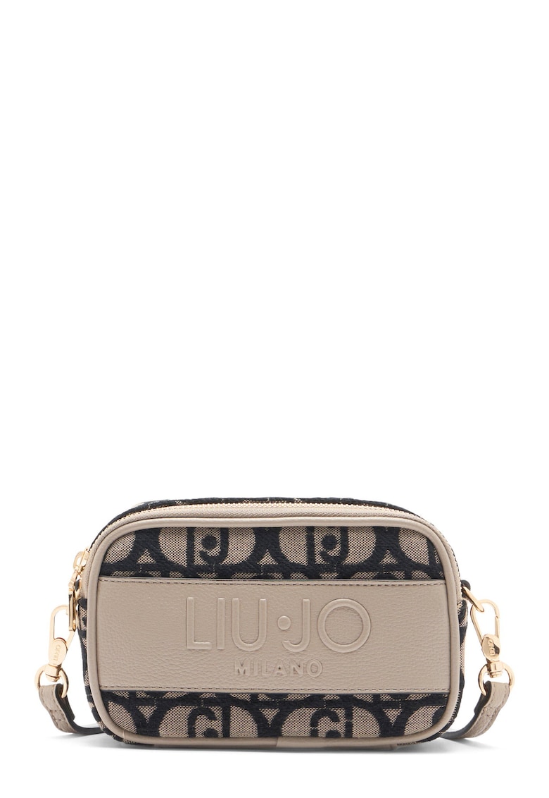 Oferte la Geanta crossbody cu logo - Negru/Bej