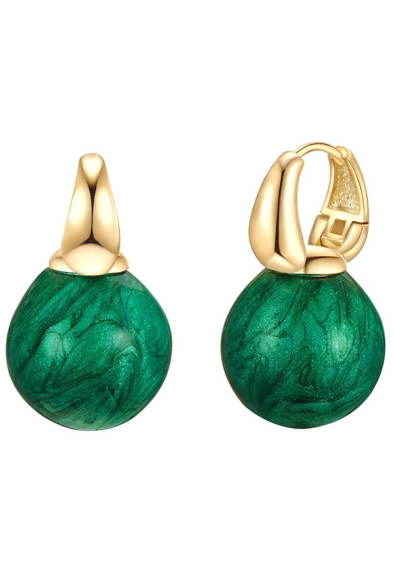 Oferte la Cercei placati cu aur de 14K si perle sintetice - Auriu