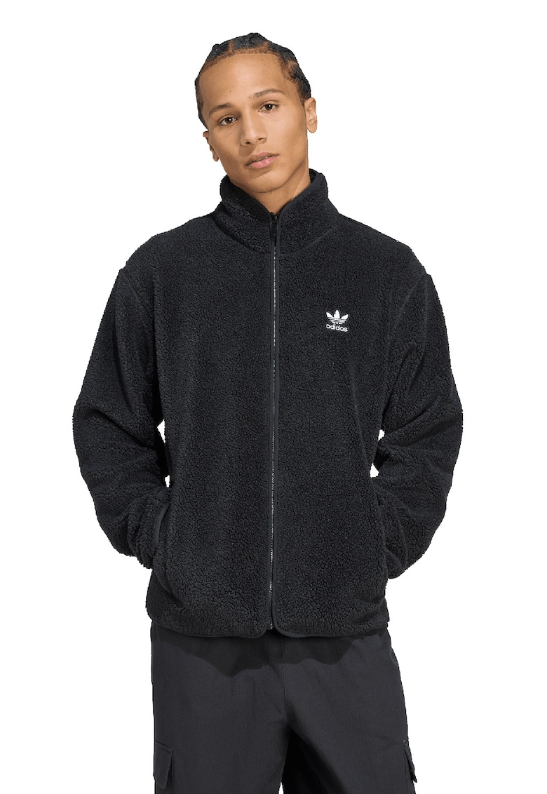 Oferte la Jacheta lejera din material fleece - Negru